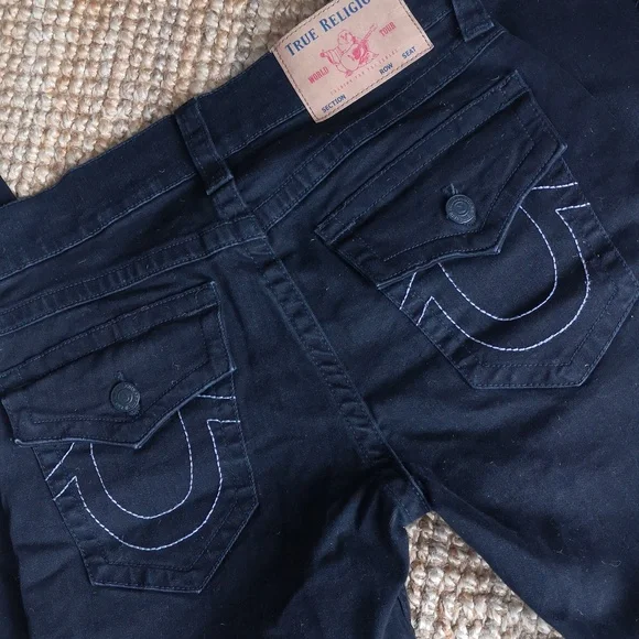 True Religion 'Rocco relaxed skinny' black jeans - Picture 8 of 13